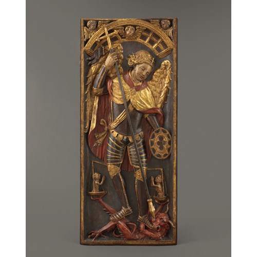 Retable Panel with Saint George and the Dragon

